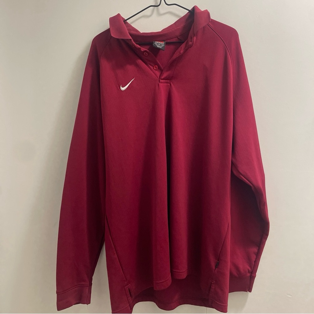 Nike Maroon Long Sleeve Shirt size XL